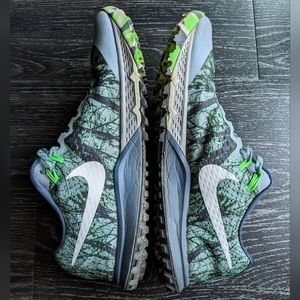 Nike Air Zoom Terra Kiger 4, Men's size 12, Blue Grey/Blue/Rage Green/White